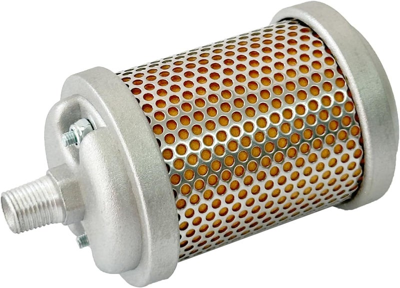 Bounetim M01 Air Compressor Muffler 1/8" NPT Male, Air Exhaust Silencer for Compressor Dryer Compressed Air Equipment and Systems, Single Chamber 145 PSI - Image 1